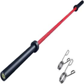 Olympic Barbell Bar Plates 7.2Ft Solid Iron Fitness Weightlifting (Option: as picture)