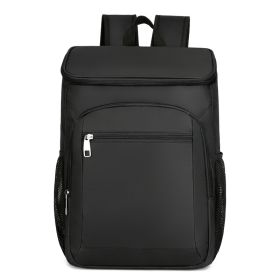 Waterproof Leakproof Thermal Insulated Outdoor Cooler Backpack For Hiking Camping Picnic (Color: BLACK)