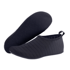 Water Shoes Men Women Skin Socks Aqua Surf Beach Yoga Swim Barefoot Quick-Dry (Color: BLACK, size: M / Men 5 / Women 6)