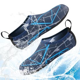 Water Shoes Men Women Skin Socks Aqua Surf Beach Yoga Swim Barefoot Quick-Dry (Color: Blue Faze, size: L / Men 6 / Women 7)