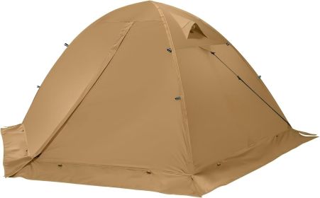 2-Person 4-Season Ultralight Backpacking Tent (Color: Khaki)