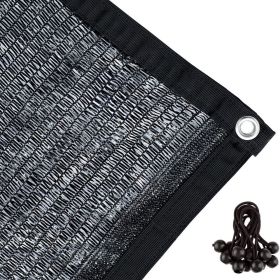 55%  Shade Fabric Sun Shade Cloth with Grommets for Pergola Cover Canopy in Black (Pattern: 3*3.6m)