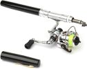 Fishing Rod Reel Combo Mini Pen Fishing Pole Kit Telescopic Fishing Rod Spinning Reel Combo Kit