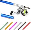 Fishing Rod Reel Combo Mini Pen Fishing Pole Kit Telescopic Fishing Rod Spinning Reel Combo Kit