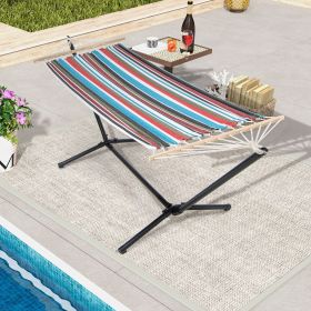 Hammock with Stand and Carrying Case (Color: Multi-Color)