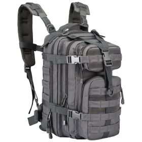 Small Military Tactical Backpack 30L Assault Backpack Tactical Bag for Outdoor,Hiking, Camping Travel (Color: Grey)