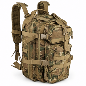 Small Military Tactical Backpack 30L Assault Backpack Tactical Bag for Outdoor,Hiking, Camping Travel (Color: Camo)