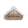 13.1FT Oxford Bell Tent for Family Camping Spacious Yurt Tent with Stove Jack, 4 Season Glamping Shelter, Waterproof Oxford Hot Tent for 4-8 People