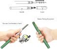 Fishing Rod Reel Combo Mini Pen Fishing Pole Kit Telescopic Fishing Rod Spinning Reel Combo Kit